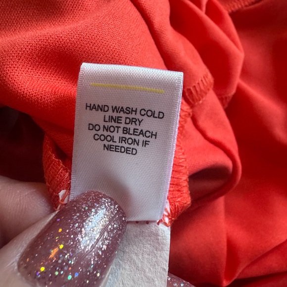 Chic Asymmetrical Red and Blue Polka Dot Dress - Picture 5 of 5